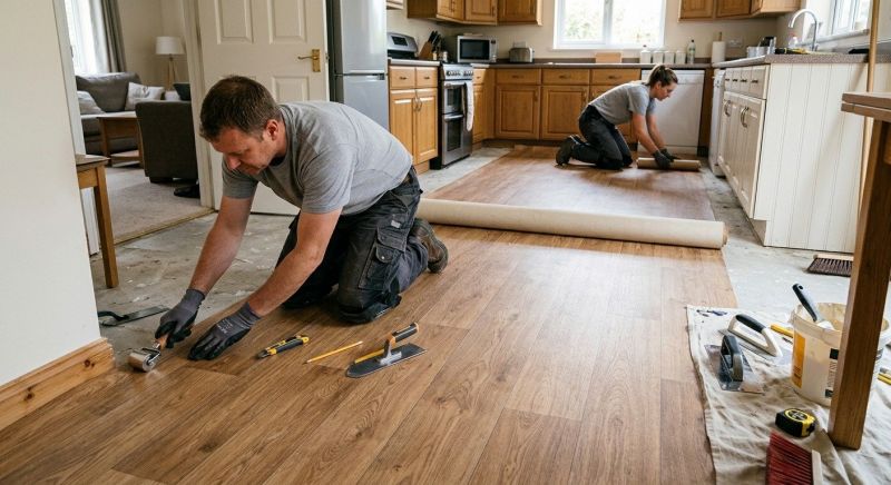 Linoleum Floor Installation in Bethesda, MD