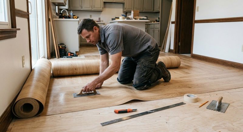 Sheet Flooring Installation in Howard County, MD