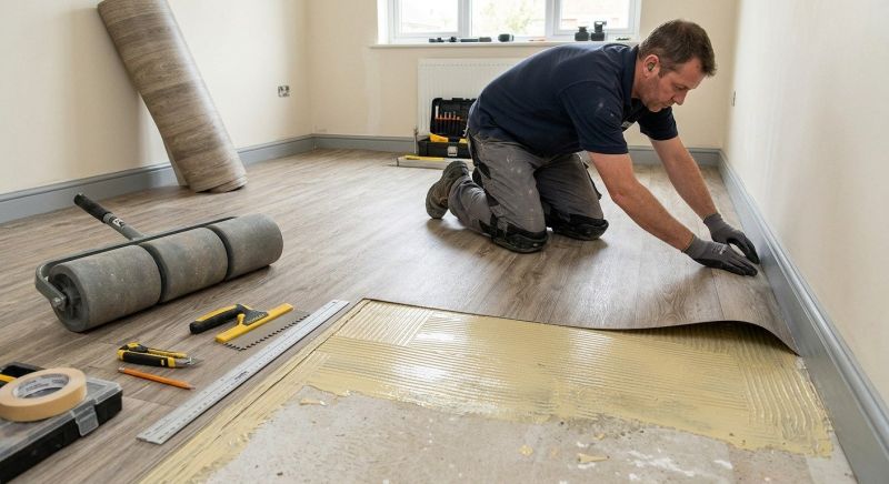 Sheet Linoleum Installation in Clinton, MD