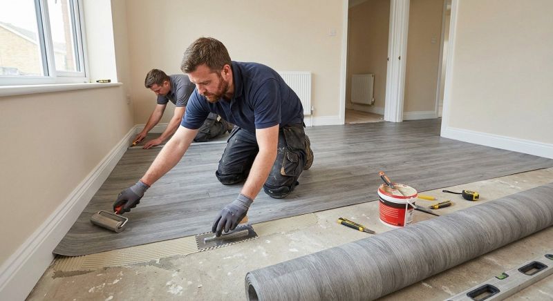 Sheet Linoleum Installation in Sandy Spring, MD